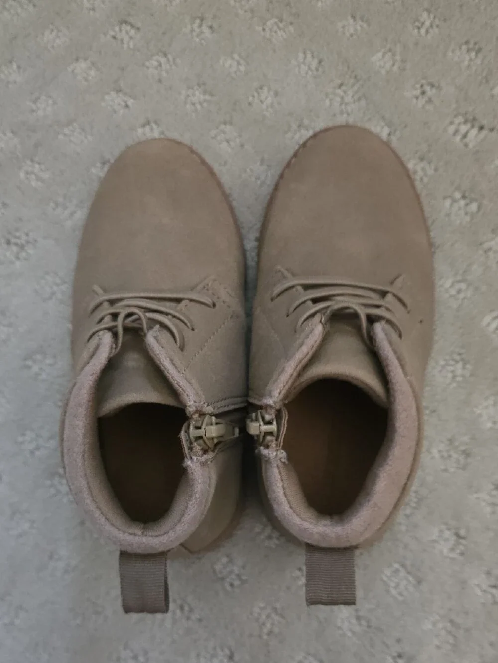 Nordstrom Kids Gabriel Chukka Suede Boots In Tan Root Sz 9